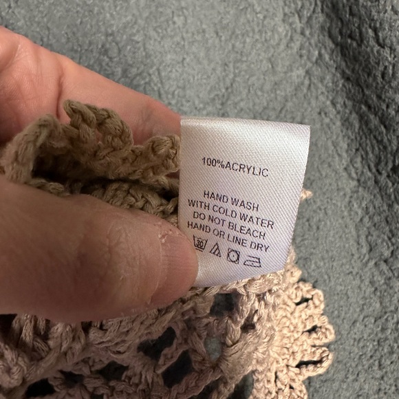 1.4.3. Story by Line Up Crochet Lace Tank Top - Beige - Picture 8 of 8